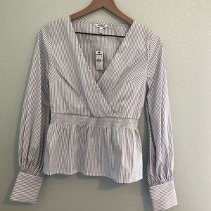 Express Pin-Striped Blouse